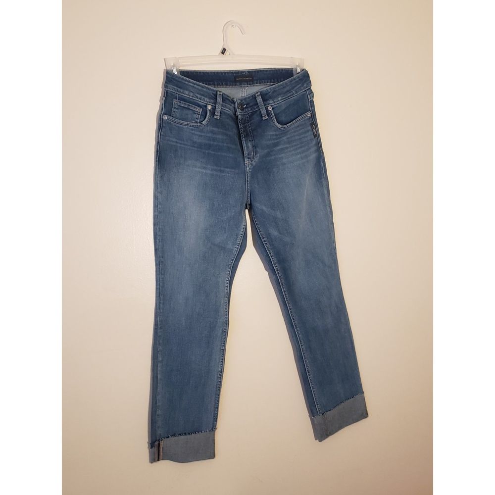 Women's Silver Jeans Co., Avery Straight, W31/L29, Light Blue